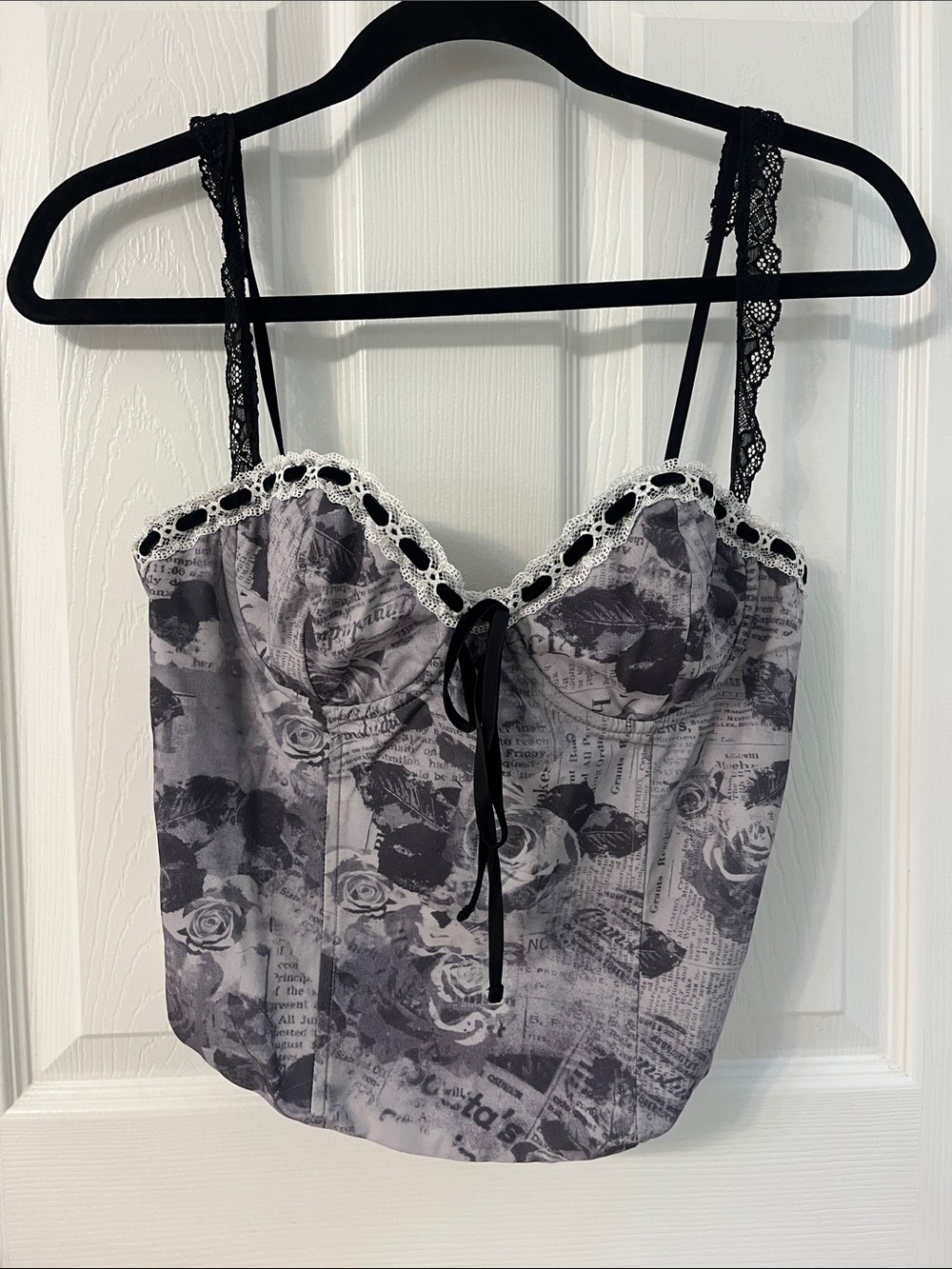 Vintage Style Bustier Top